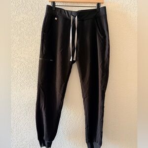 FIGS Technical Collection Zamora Black Jogger Scrub Pants Women’s Size Medium